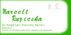 marcell ruzicska business card